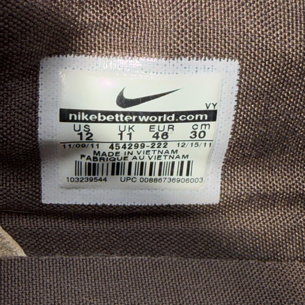 Nike Men RZOL 6.0 Low Brown Chukka Style Skate Shoes Sneakers US 12 RARE - Picture 10 of 13